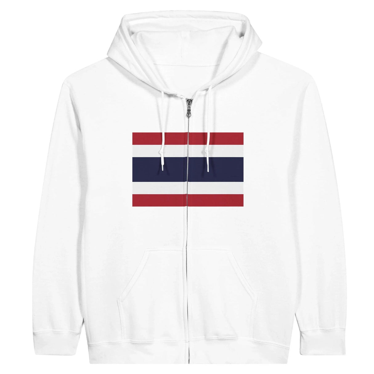 Sweat à capuche thaïlande coton mélangé fermeture éclair