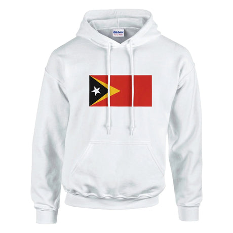 Sweat à capuche timor oriental coton mélangé brodé