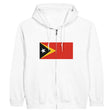 Sweat à capuche timor oriental coton mélangé broderie