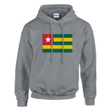 Sweat à capuche togo coton mélangé drapeau brodé