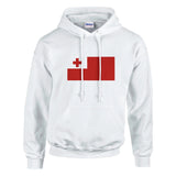 Sweat à capuche tonga coton mélangé broderie drapeau