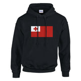 Sweat à capuche tonga coton mélangé broderie drapeau