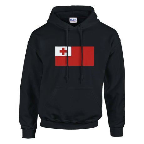 Sweat à capuche tonga coton mélangé broderie drapeau