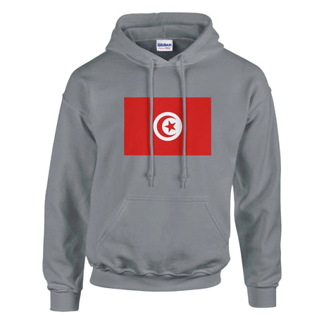 Sweat à capuche tunisie coton mélangé broderie drapeau