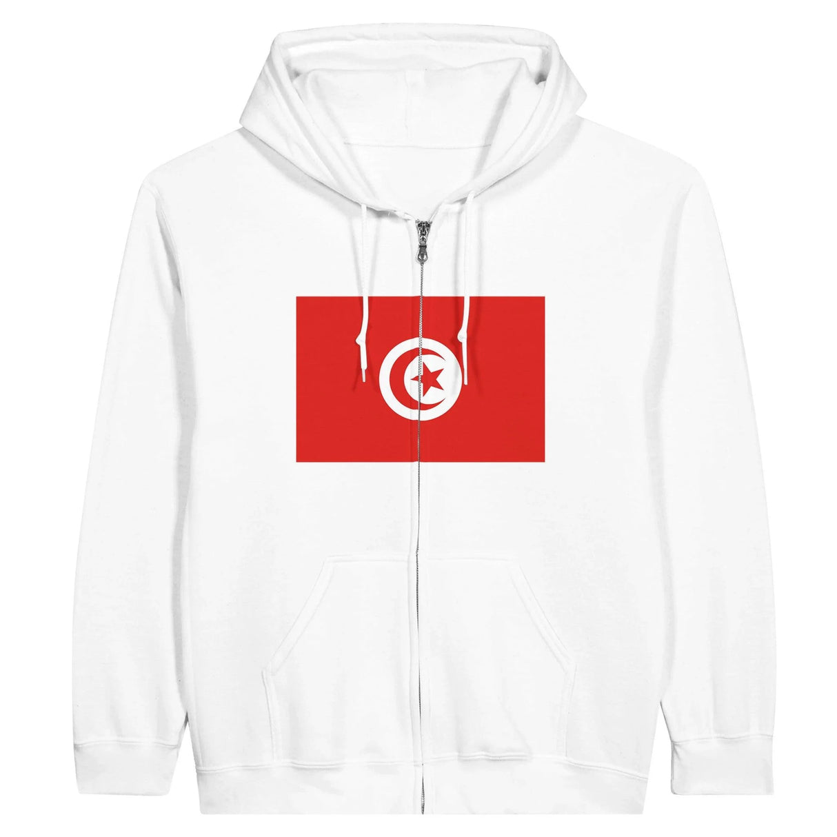 Sweat à capuche tunisie coton mélangé fermeture éclair