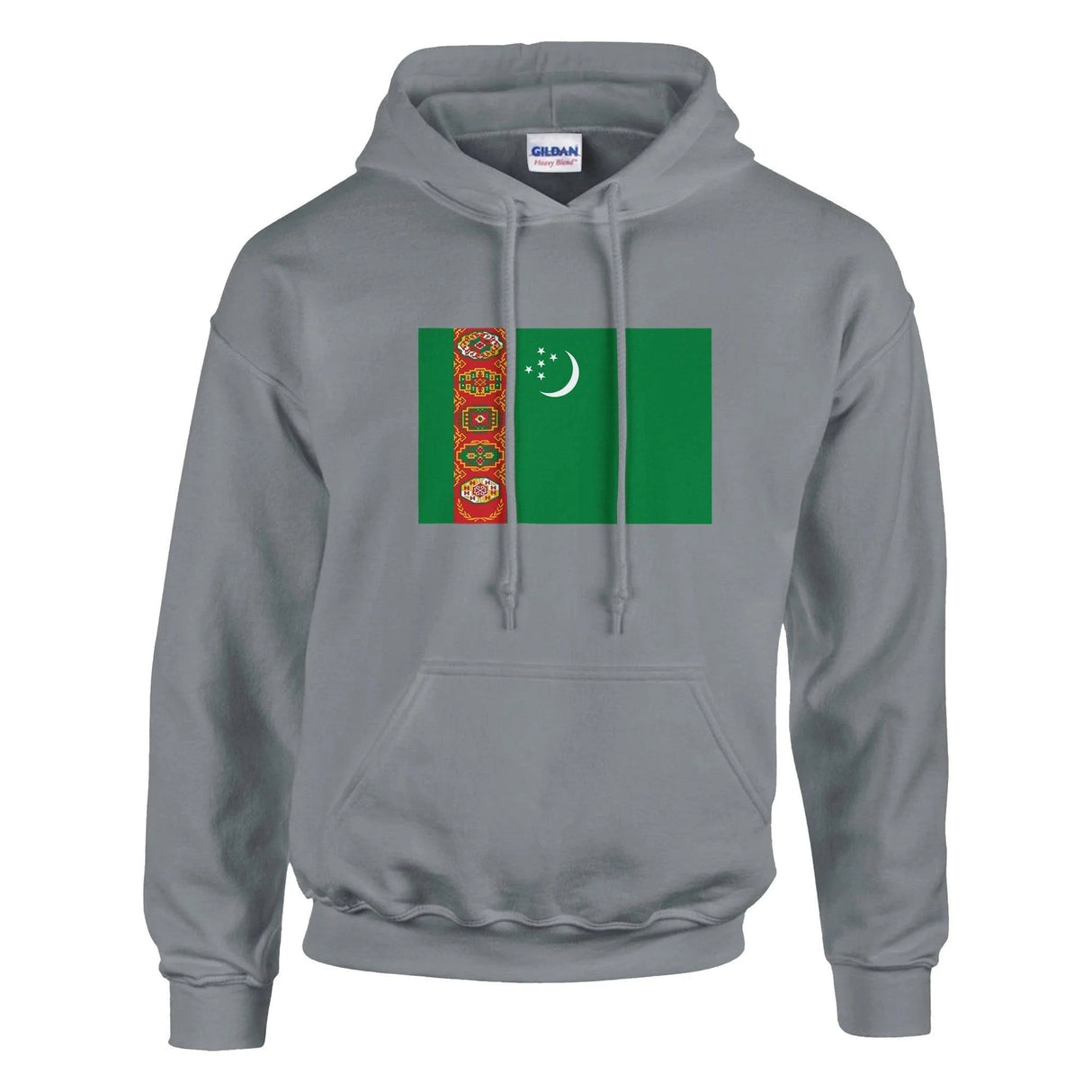 Sweat à capuche turkménistan coton mélangé brodé