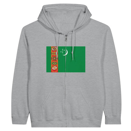 Sweat à capuche turkménistan coton mélangé broderie