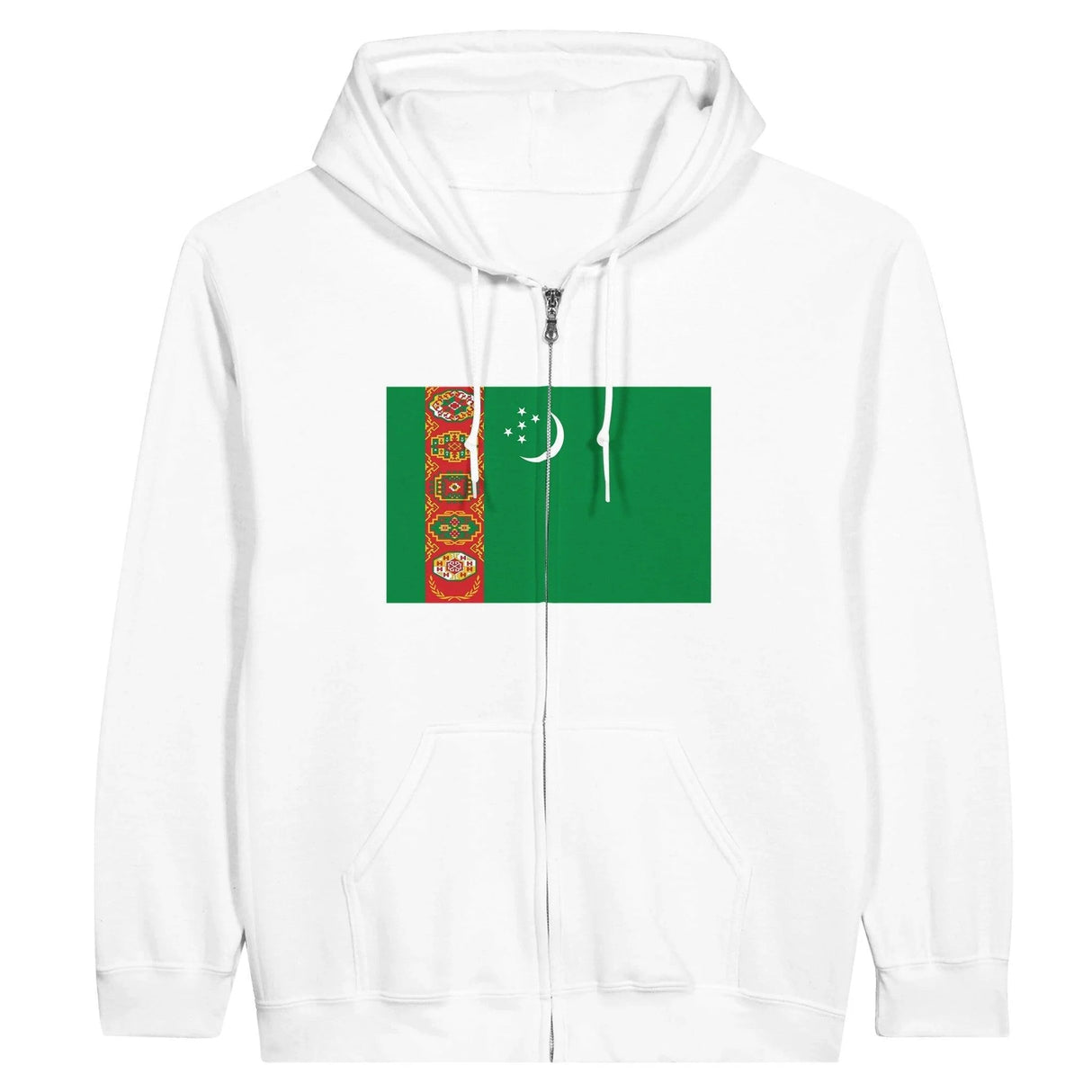 Sweat à capuche turkménistan coton mélangé broderie