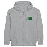 Sweat à capuche turkménistan coton mélangé broderie couleur