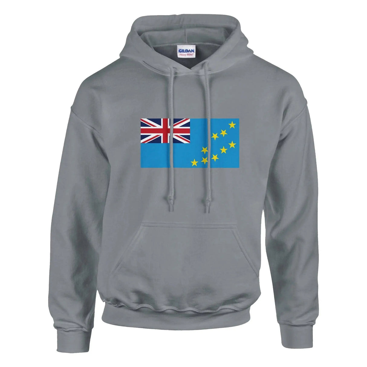 Sweat à capuche tuvalu coton mélangé broderie couleur