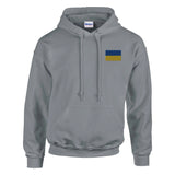 Sweat à capuche ukraine brodé coton mélangé confortable