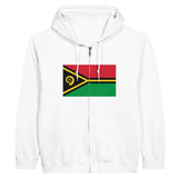 Sweat à capuche vanuatu coton mélangé fermeture éclair