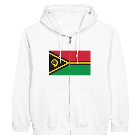 Sweat à capuche vanuatu coton mélangé fermeture éclair