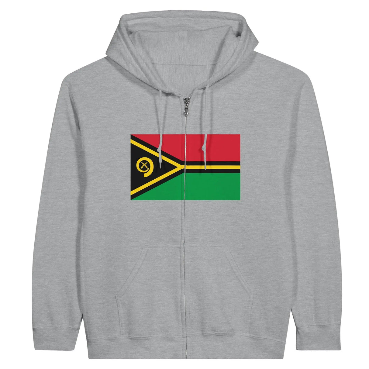 Sweat à capuche vanuatu coton mélangé fermeture éclair