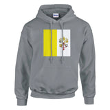 Sweat à capuche vatican coton mélangé broderie durable