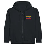 Sweat à capuche venezuela coton mélangé broderie couleur