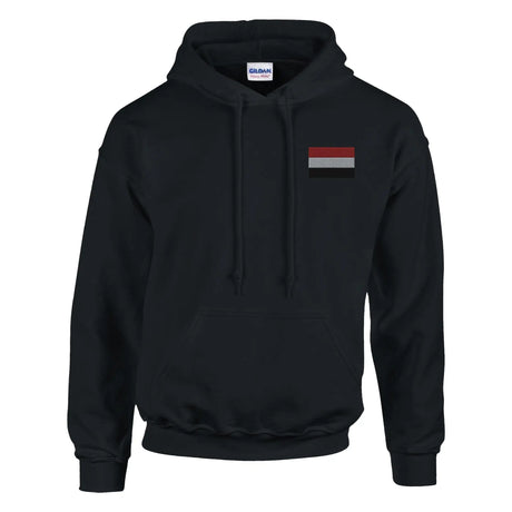 Sweat à capuche yémen brodé coton mélangé durable
