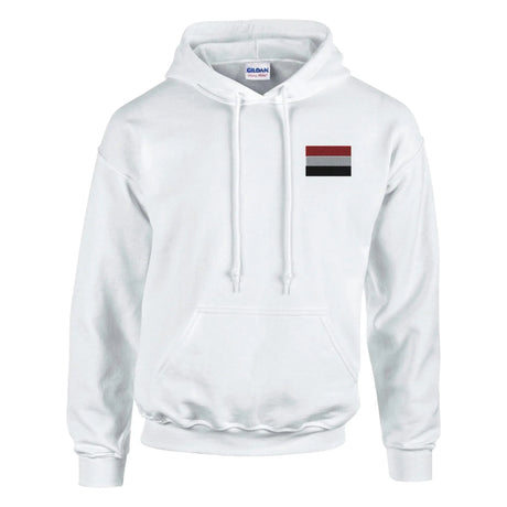 Sweat à capuche yémen brodé coton mélangé durable
