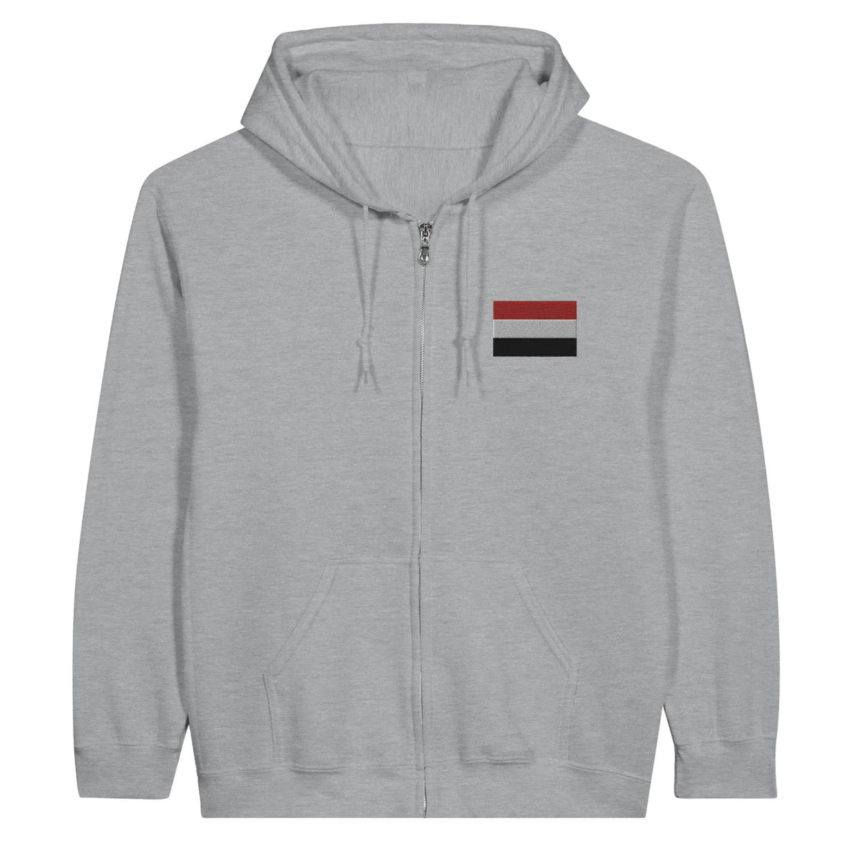 Sweat à capuche yémen coton mélangé broderie couleur