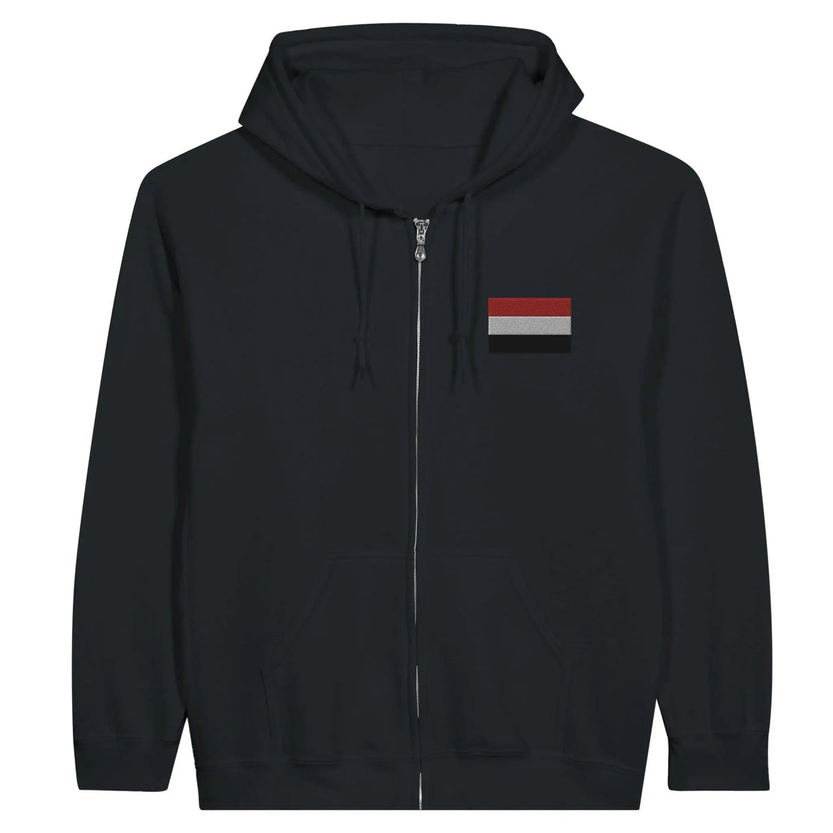 Sweat à capuche yémen coton mélangé broderie couleur