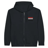 Sweat à capuche yémen coton mélangé broderie couleur
