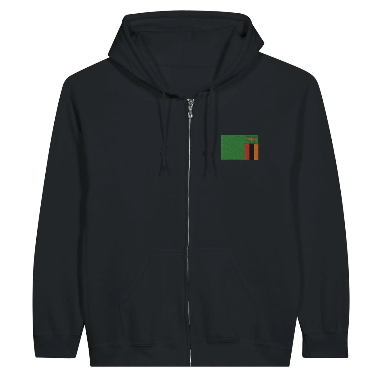 Sweat à capuche zambie broderie couleur coton mélangé