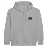 Sweat à capuche zimbabwe coton mélangé broderie couleur
