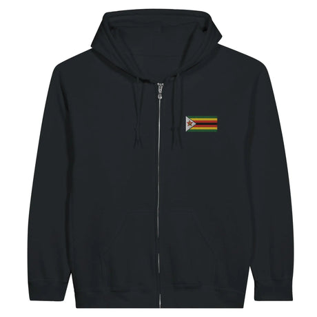 Sweat à capuche zimbabwe coton mélangé broderie couleur