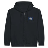 Sweat à capuche zippé antarctique officiel broderie coton
