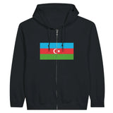 Sweat à capuche zippé azerbaïdjan coton mélangé brodé