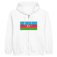 Sweat à capuche zippé azerbaïdjan coton mélangé brodé