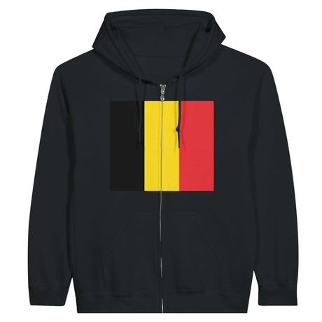 Sweat à capuche zippé belgique coton mélangé confort optimal