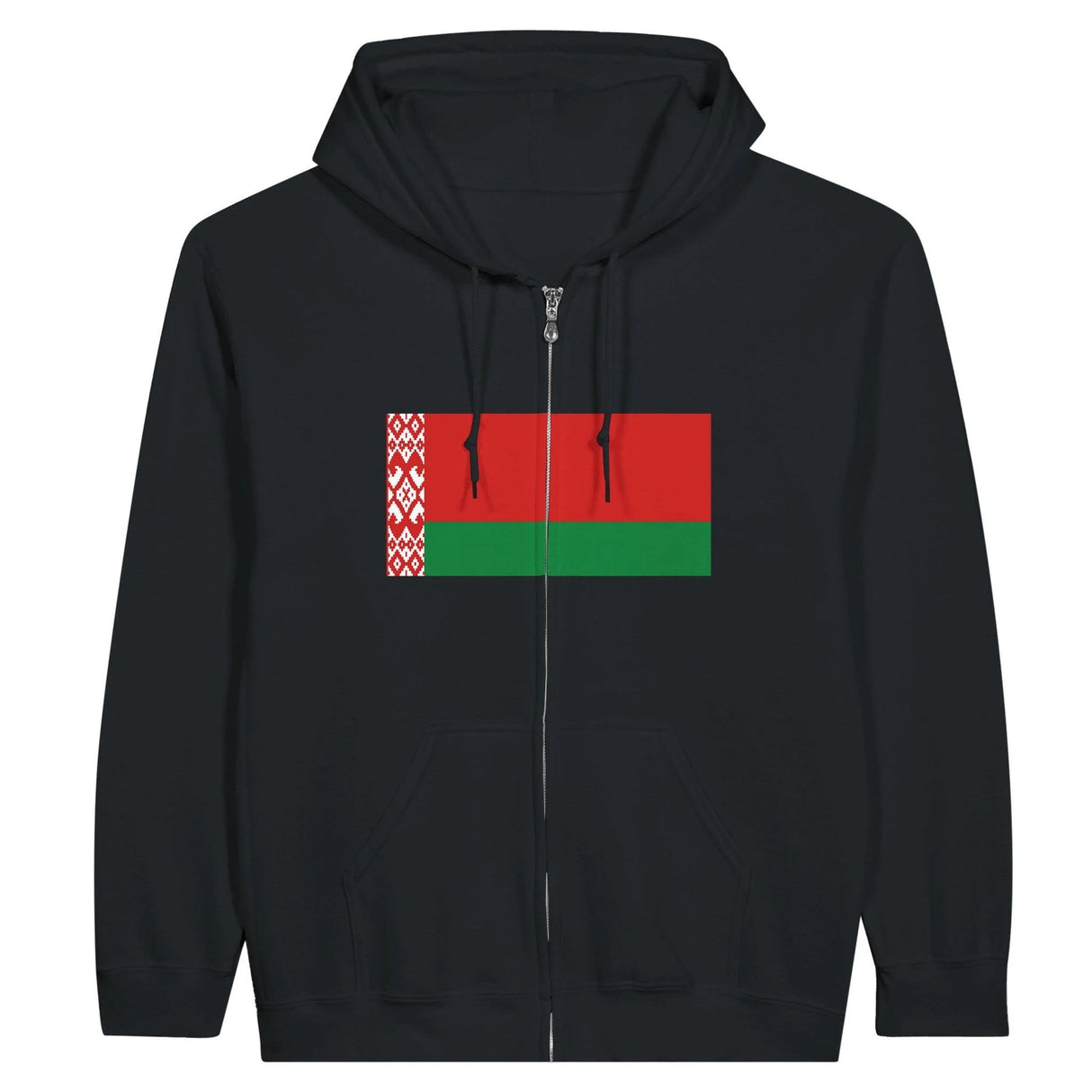 Sweat à capuche zippé biélorussie coton mélangé