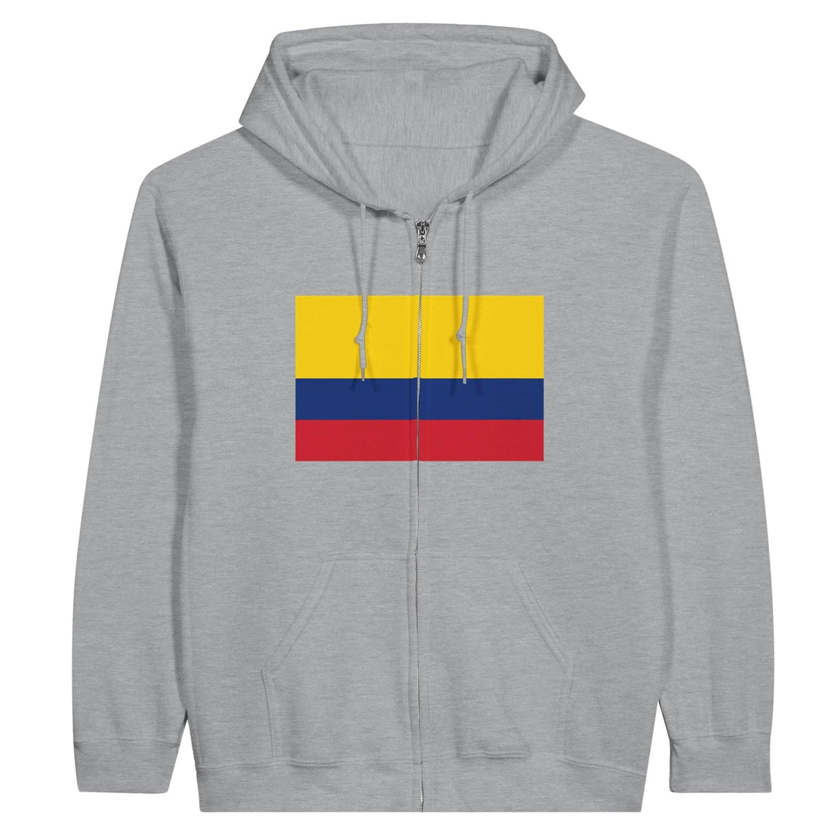 Sweat à capuche zippé colombie coton mélangé broderie