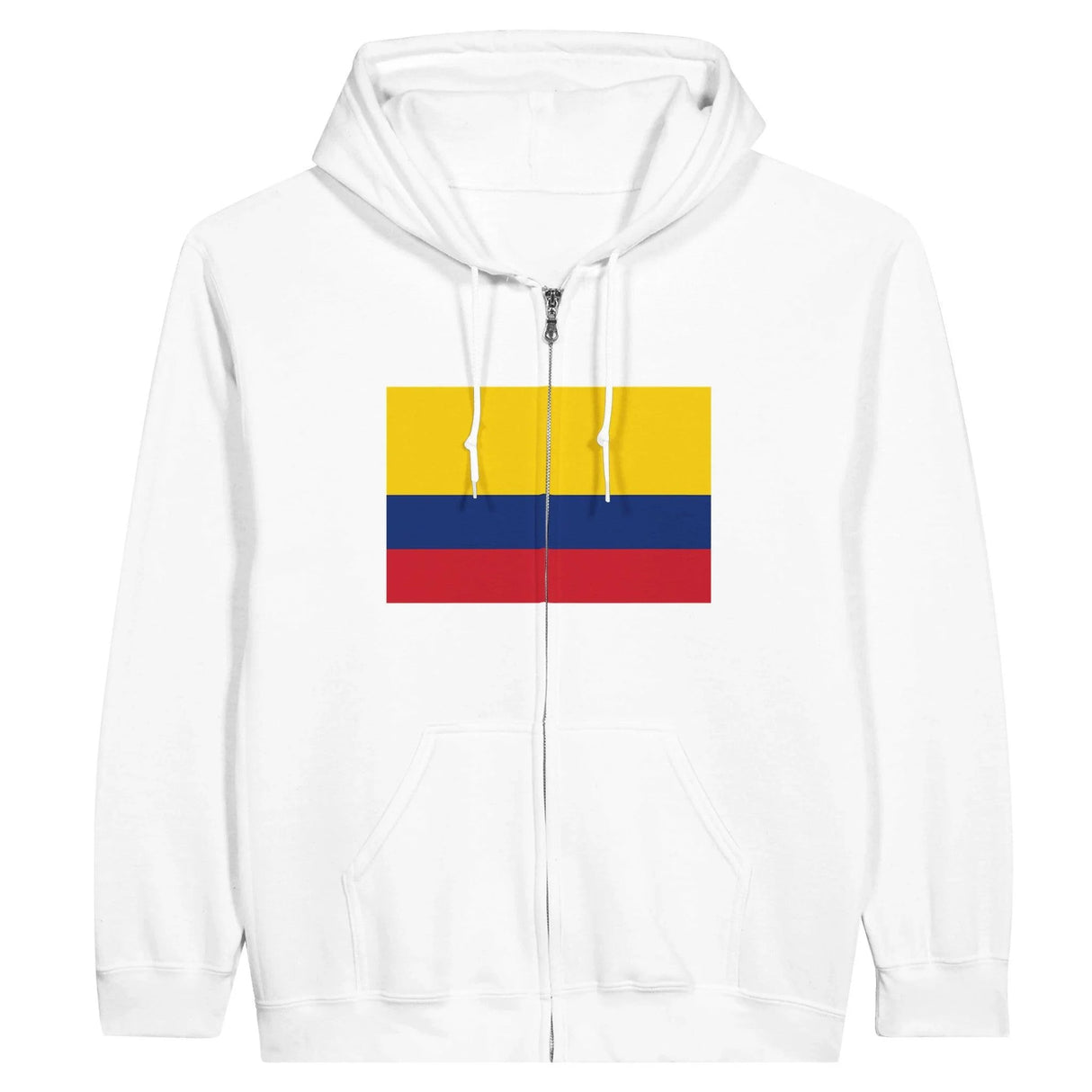 Sweat à capuche zippé colombie coton mélangé broderie
