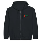 Sweat à capuche zippé émirats arabes unis coton brodé