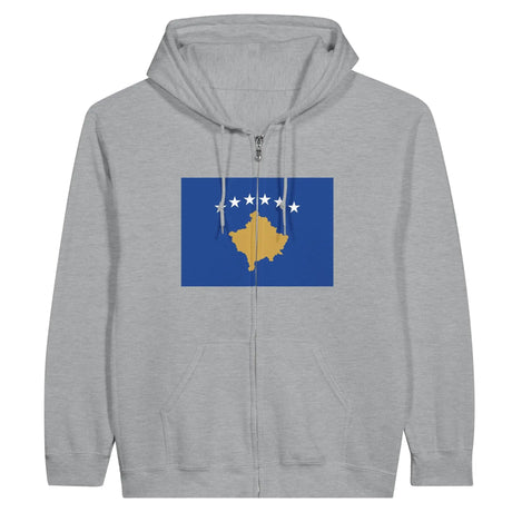 Sweat à capuche zippé kosovo coton mélangé résistance accrue