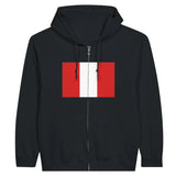Sweat à capuche zippé pérou coton mélangé confort optimal