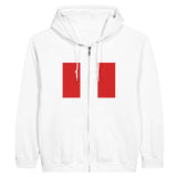 Sweat à capuche zippé pérou coton mélangé confort optimal