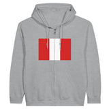 Sweat à capuche zippé pérou coton mélangé confort optimal