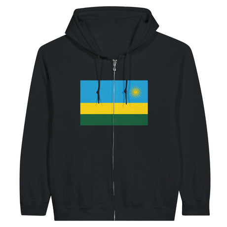 Sweat à capuche zippé rwanda coton mélangé confort optimal