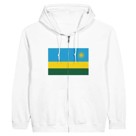 Sweat à capuche zippé rwanda coton mélangé confort optimal