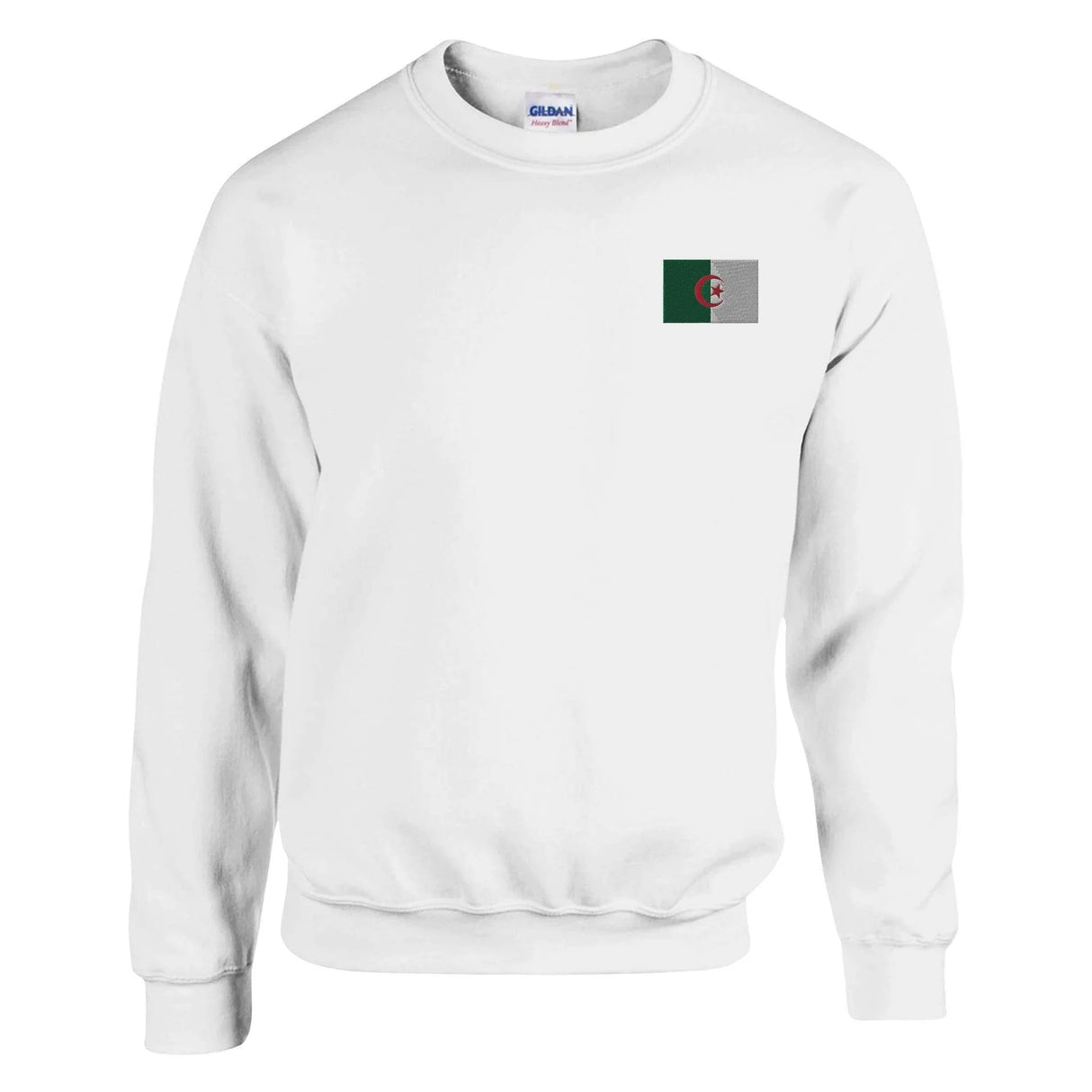 Sweat-shirt algérie broderie couleur en coton mélangé doux