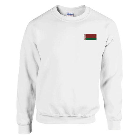 Sweat-shirt biélorussie broderie couleur coton mélangé