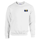 Sweat-shirt bosnie-herzégovine broderie couleur coton mélangé