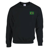 Sweat-shirt brésil coton mélangé broderie couleur