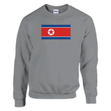 Sweat-shirt corée du nord coton mélangé broderie douce