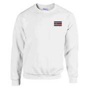 Sweat-shirt costa rica coton mélangé broderie couleur