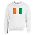 Sweat-shirt côte d’ivoire coton mélangé brodé confortable