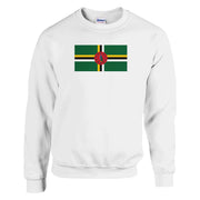 Sweat-shirt dominique drapeau coton mélangé brodé doux